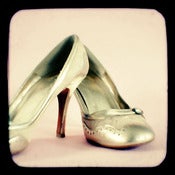 Image of 'I love my Gold Shoes' Art Print