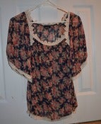Image of Flower Peasant Top