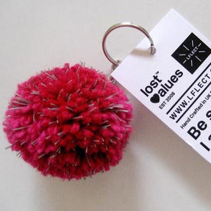 Image of POMPOM KEYRING <br> LFLECT REFLECTIVE