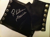Image of Black Autographed Lamb Leather Gloves