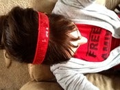 Image of Free Amir Red Sparkle Bani Band Headband