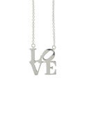 Image of love necklace (shiny silver)