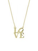Image of love necklace (shiny gold)