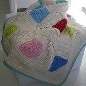 Image of Crochet Cashmerino Paintbox Blanket 