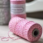 Image of Divine Twine - Pink & Red Peppermint Twine