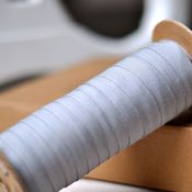 Image of Cotton Ribbon - Oyster - spool of 50 yards
