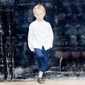 Image of Little Linens Boys Capri Shorts - Navy