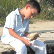 Image of Little Linens Boys Short Sleeve Shirt - Vintage Blue