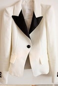 Image of White Tuxedo Blazer