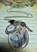 Image of ♥ Alice in Wonderland ~ Cluster Necklace ~ LARGE size charm ♥