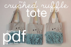 Image of Crushed Ruffle Tote PDF Pattern