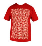 Image of Pattern T-Shirt - Red and White