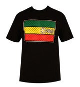 Image of Rasta Flag T-Shirt - Black Rasta
