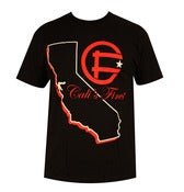 Image of State T-Shirt - Black White Red