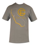 Image of State T-Shirt - Powder Blue and Yellow