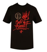 Image of Script T-Shirt - Black and Red