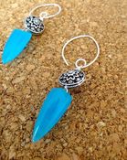 Image of Blue Tribal Earrings