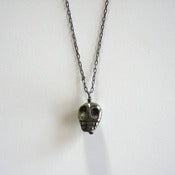 Image of petite skull necklace