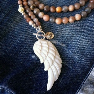 Image of Boho Angel Wing Necklace