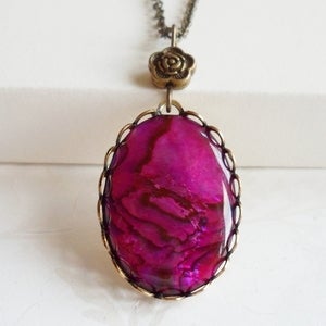 Image of Decadence Necklace (Purple Shell)