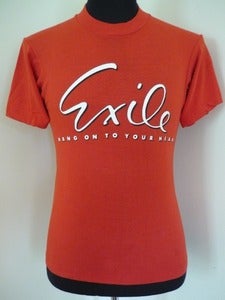 Image of 80s Exile band concert T shirt 