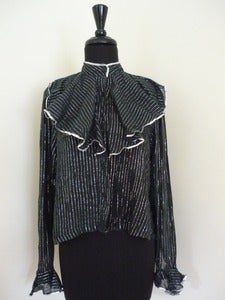 Image of Indian cotton striped blouse