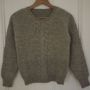 Icelandic Wool Fisherman Sweater - Oatmeal