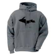 Image of Upper Peninsula Hoodie - Gunmetal Heather / Black