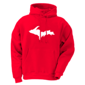 Image of Upper Peninsula Hoodie - Red / White