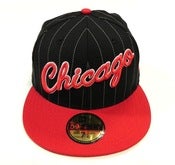 Image of CHICAGO BULLS "PIN SCRIPT" NEW ERA FITTED