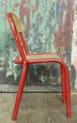 Image of chaise d'ecole rouge 