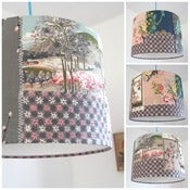 Image of Cherry Blossom Patchwork Lampshade