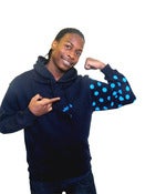 Image of Navy polka hoody