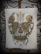 Image of SKULL POSTER GOLD by TTDMRT