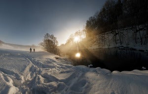 Low Winter Sun