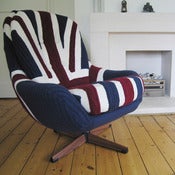 Image of Melanie Porter: Knitted swivel armchair - Edward