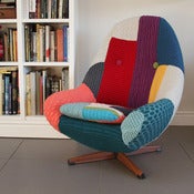 Image of Melanie Porter: Knitted covered swivel chair: Harry