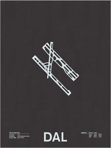 Image of DAL: Dallas Love Field Screenprint