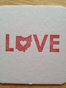 Image of Love Ohio Coasters
