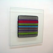 Image of Brighton Stripes Wall Picture 30cm or 50cm sq