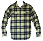 Image of Heavy Bay Flannel Shirt - Black Grey Yellow