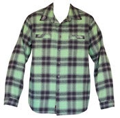 Image of Heavy Bay Flannel Shirt - Charcoal Grey Green