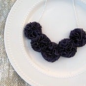Image of Black Ruffle Necklace