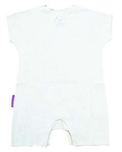 Image of Spiral Lily-white Minimal Onesie