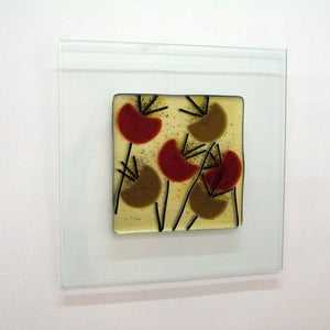 Image of Cornflower Bells Gold Wall Picture 30cm or 50cm sq
