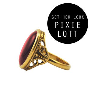 Image of Ruby Red. Vintage Cocktail Ring