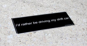 Image of Drift Car Bumper Sticker