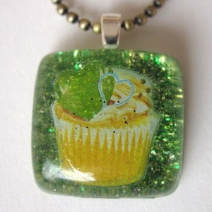 Image of Yellow Cupcake Necklace