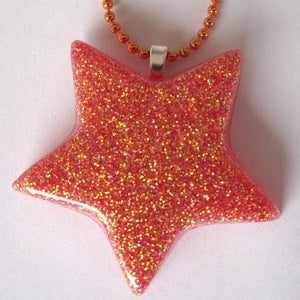 Image of Star Necklace - Orange