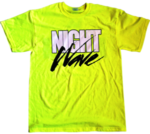 Image of HYPER CRUSH X LA GEAR NIGHT WAVE T-SHIRT (NEON)